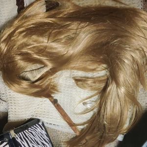 blond wig